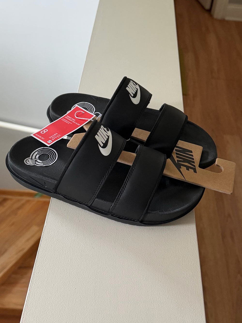 Brand new “Nike”(off court duo slide)slippers for women.Size-8,color-black 🖤 - Picture 3 of 8
